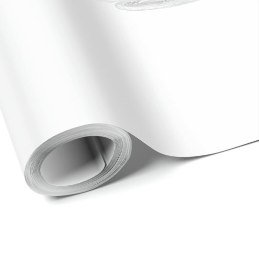 Papier Cadeau Rouleau de mariage élégant au Champagne (Coin rond)