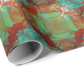 Papier Cadeau Rouleau de papier à enveloppement chromatique roug (Coin rond)