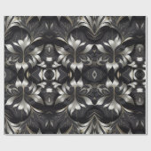 Papier Cadeau Rouleau de papier à enveloppement noir (Plat)