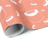 Papier Cadeau rouleau de sushi (Coin rond)