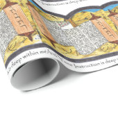 Papier Cadeau Rouleau de Torah (Coin rond)