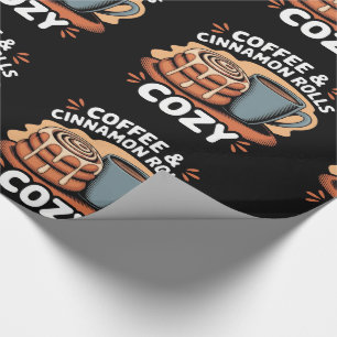Papier Cadeau Rouleaux café et cannelle