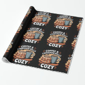 Papier Cadeau Rouleaux café et cannelle (Déroulé)