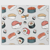 Papier Cadeau rouleaux de sushi kawaii (Plat)