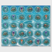 Papier Cadeau Rouleaux en papier d'enrobage Bubbly Seas 5 (Plat)