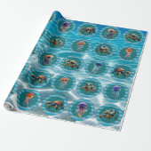 Papier Cadeau Rouleaux en papier d'enrobage Bubbly Seas 5 (Déroulé)