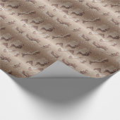Papier Cadeau Rouleaux et rouleaux de camp de désert (Coin)