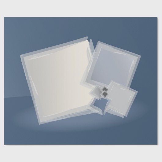 Papier Cadeau Roulement des carrés Fibonacci (Plat)