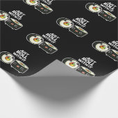 Papier Cadeau Rouler Avec Il Drôle Sushi Roll Pun Dark BG (Coin)
