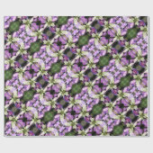 Papier Cadeau Roulette cadeau de Noël - Lavender Poinsettia (Plat)