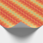Papier Cadeau Roulette Chic Giftwrap : Rouge, Orange, Vert Chevr (Coin)