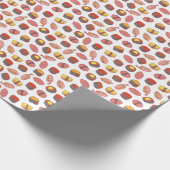 Papier Cadeau Roulettes de sushi, gribouillis, papier peint colo (Coin)