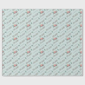 Papier Cadeau Roulons | L'aventure commence rose Retro Van (Plat)