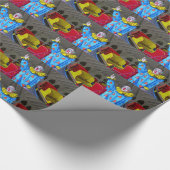 Papier Cadeau Roundabout Clown (Coin)