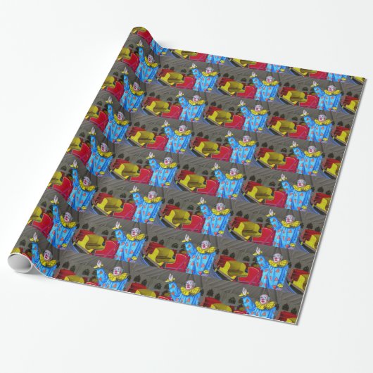 Papier Cadeau Roundabout Clown (Déroulé)