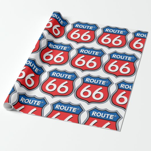 Papier Cadeau Route 66 (Déroulé)