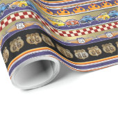 Papier Cadeau Route 66 Courbes chaudes - SRF (Coin rond)