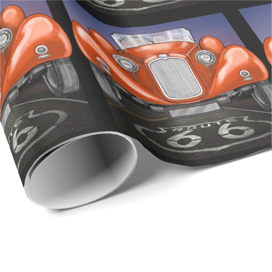 Papier Cadeau Route 66 - SRF (Coin rond)