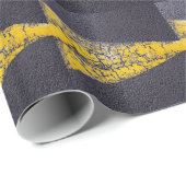 Papier Cadeau Route fissurée (Coin rond)