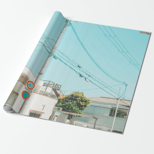 PAPIER CADEAU ROUTE PRÈS DE LA MAISON (Déroulé)