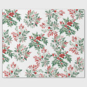 Papier Cadeau Rowan de Noël (Plat)