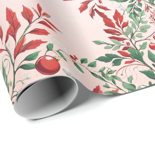 Papier Cadeau Rowan de Noël (Coin rond)