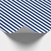 Papier Cadeau Royal Blue and White Stripes (Coin)