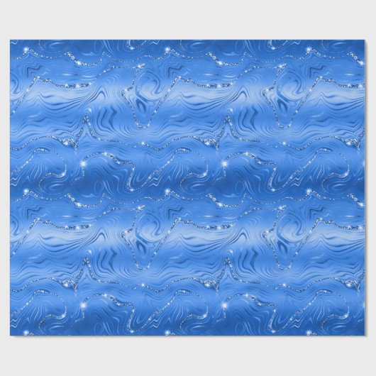 Papier Cadeau Royal Blue de luxe (Plat)