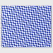 Papier Cadeau Royal Blue Houndstooth (Plat)