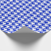 Papier Cadeau Royal Blue Houndstooth (Coin)