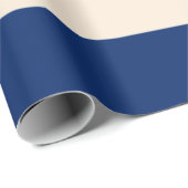 Papier Cadeau Royal Blue Stripes (Coin rond)