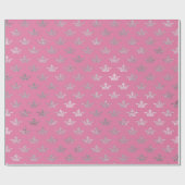 Papier Cadeau Royal Crown Rose Silver Floral brillant Vip (Plat)