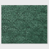 Papier Cadeau Royal Damask Brossé Velvet Deep Emerald Green (Plat)