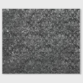 Papier Cadeau Royal Damask Velvet concassé Black Burgundy Maroon (Plat)