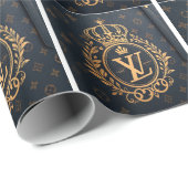 Papier Cadeau Royal Emblem (Coin rond)