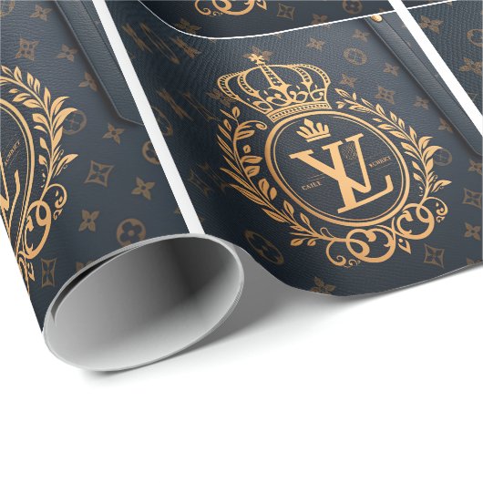 Papier Cadeau Royal Emblem  (Coin rond)