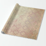 Papier Cadeau Royal Golden Copper Rose Métallo Damask Princesse<br><div class="desc">Style chic et raffiné. Emballage élégant pour anniversaires,  fêtes,  mariages,  anniversaire,  fête d'entreprise,  baby showers,  50ème anniversaire mariage etc.</div>