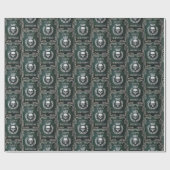 Papier Cadeau Royal Green & Silver King of the Dead Birthday (Plat)