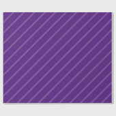 Papier Cadeau Royal Purple Vintage Classic Stripes Modèle (Plat)