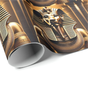 Papier Cadeau **"Royal Roar : le lion du Pharaon d'or"**