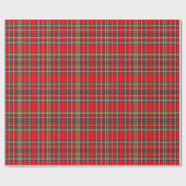 Papier Cadeau Royal Stewart Clan Tartan Plaid (Plat)