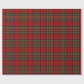Papier Cadeau Royal Stewart Clan Tartan Plaid (Plat)