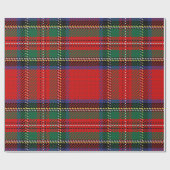 Papier Cadeau Royal Stewart rouge et vert écossais tartan motif (Plat)