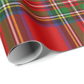 Papier Cadeau Royal Stewart Tartan (Coin rond)