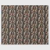 Papier Cadeau Royaume animal Couture Reine de la Jungle (Plat)