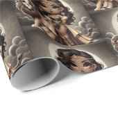 Papier Cadeau Royaume animal Couture Reine de la Jungle (Coin rond)