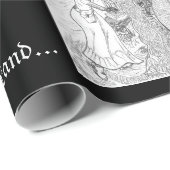 Papier Cadeau Royaume d'imaginaire et art de calligraphie de (Coin rond)