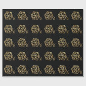 Papier Cadeau RPG Crit AF | Gold Retro Tabletop Roleplayer Dice (Plat)