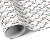 Papier Cadeau Ruban bouclé Italia (Coin rond)
