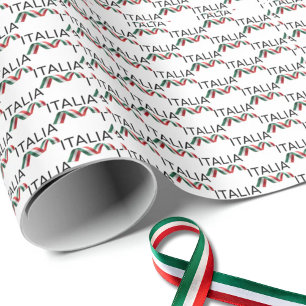 Papier Cadeau Ruban bouclé Italia
